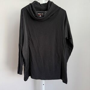 Peter & Greta Johnny Was Cowl Neck‎ Tunic Top Black sz XS Boho Lagenlook
